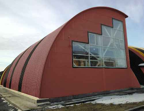 Арочные сэндвич-панели PIR кровельного типа